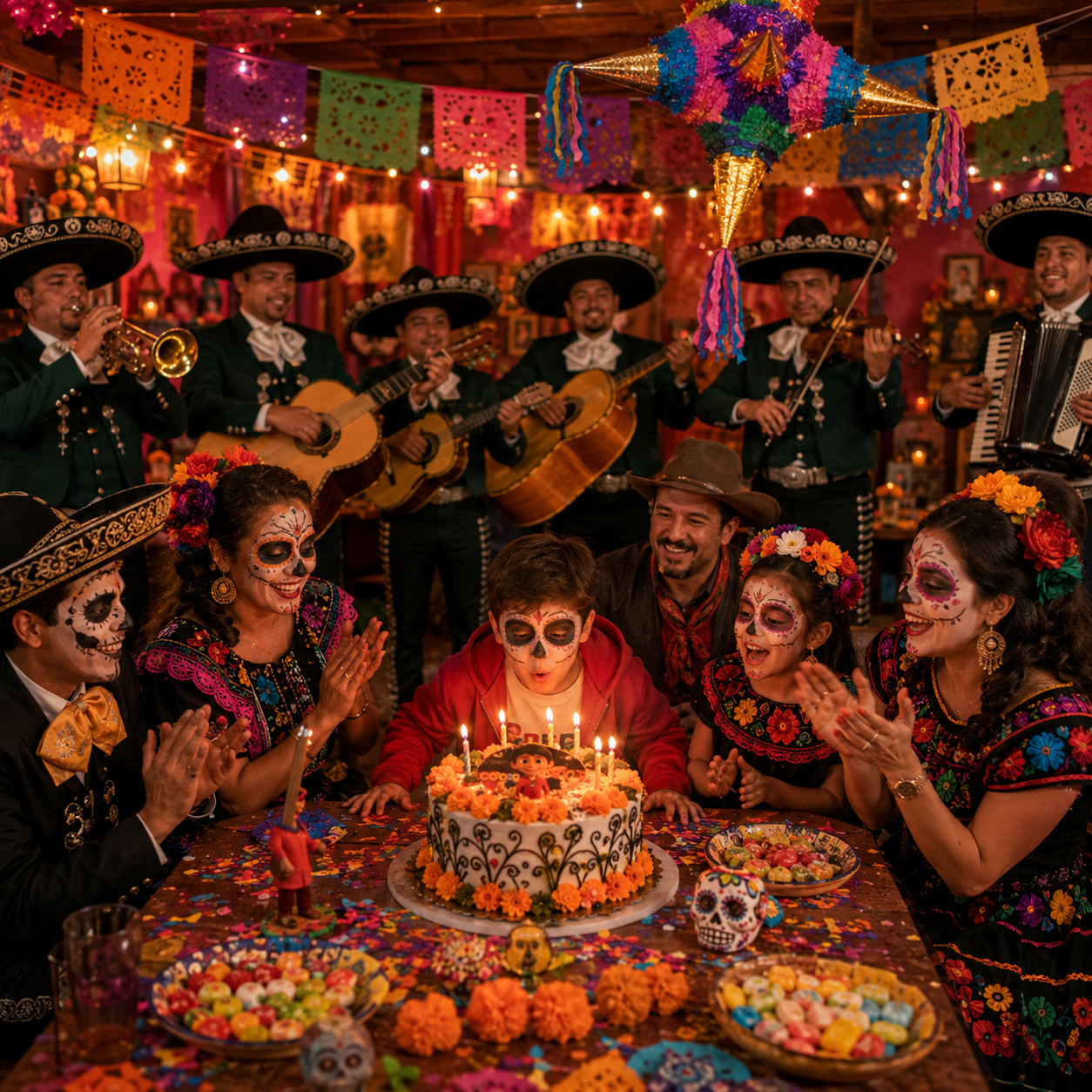 Mariachi para cumpleaños en restaurante