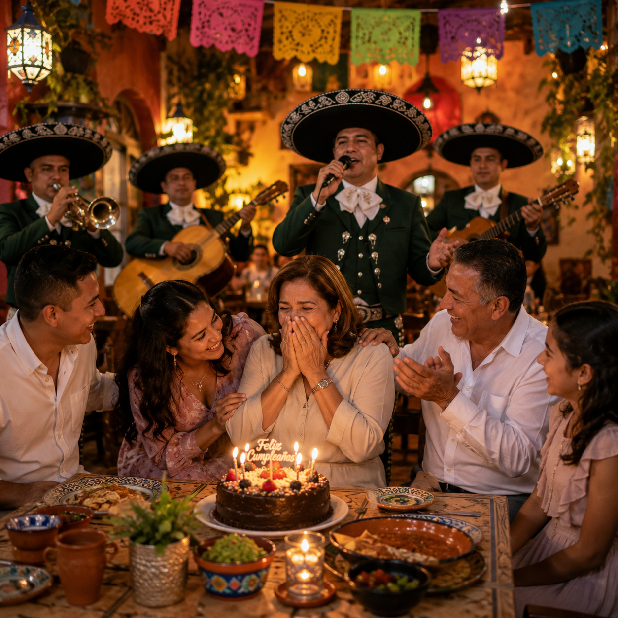 Cumpleaños familiar con mariachi en Valencia